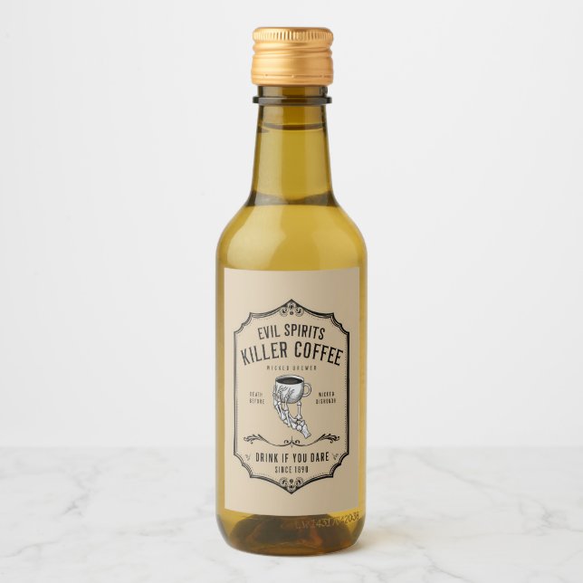 Liquid Funny Sticker Name Party Bottle Gin Unicorn (Front)