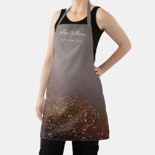 liquid glitter All-Over Print Apron