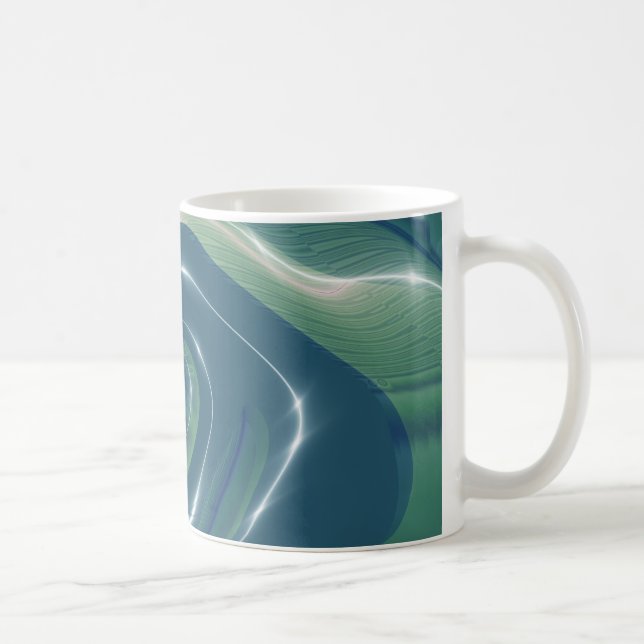 Liquid Gnarly Fractal Coffee Mug (Right)