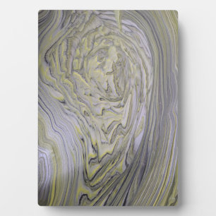 Liquid Gold Acrylic Pour Painting Plaque