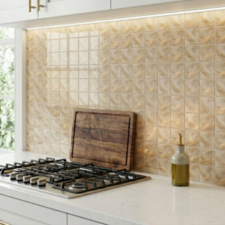 Liquid Gold and Warm Beige Luxury Ceramic Tile