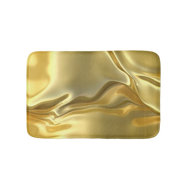 Liquid Gold Digital Print Bath Mat (Front)