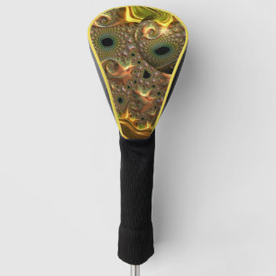 Liquid Gold Fractal Dream Golf Head Cover