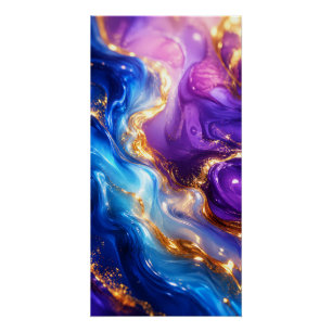 Liquid Gold Luxury Marble Art Poster