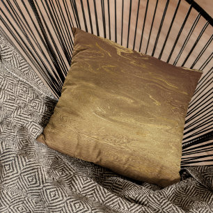 Liquid Gold Marble Metal look Cushion