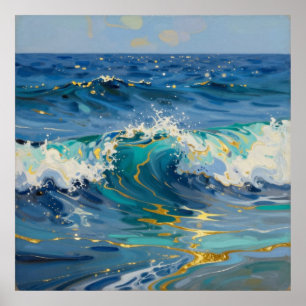 Liquid Gold Tides Poster