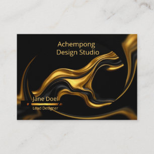 Liquid Gold Wave – Achempong Signature Opulent Swi Business Card