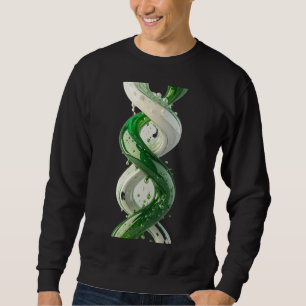 Liquid Helix Emerald Continuum Alchemy of Motion V Sweatshirt