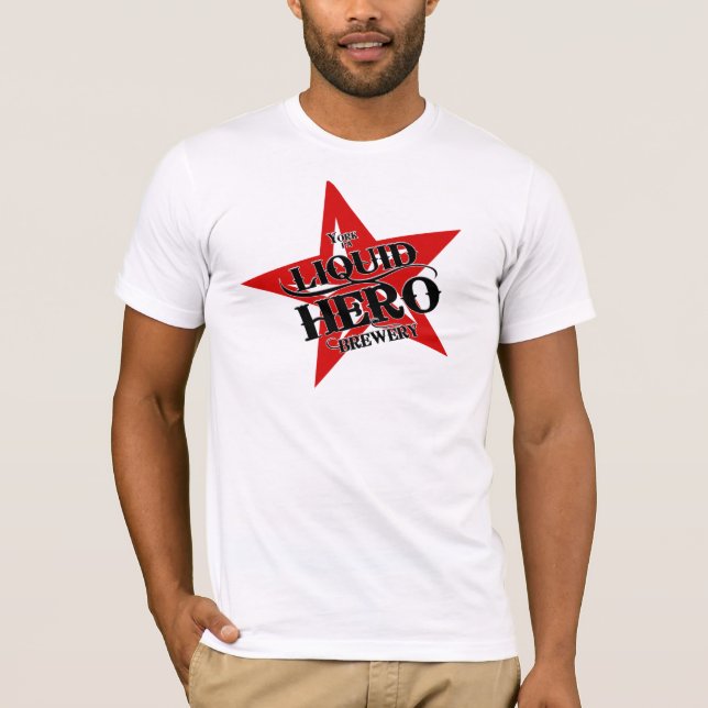 Liquid Hero - Red Label T-Shirt (Front)