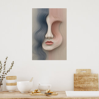 Liquid Identity Poster Abstract Wall Art