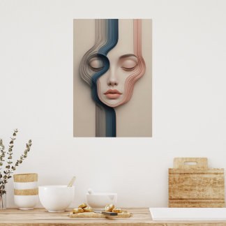 Liquid Identity Poster Abstract Wall Art