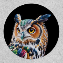 Liquid Ink Owl Vivid 8K Feather Detail in Bright 