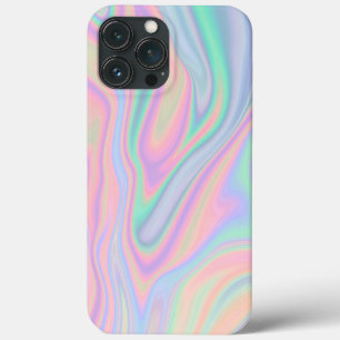 Liquid Iridescent Unicorn Colour Design iPhone 13 Pro Max Case