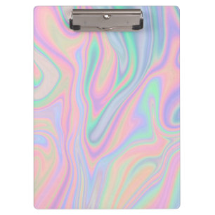 Liquid Iridescent Unicorn Colour Design Clipboard