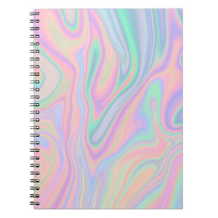 Liquid Iridescent Unicorn Colour Design Notebook
