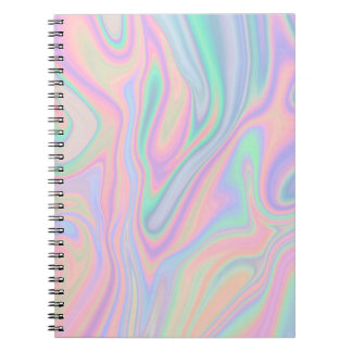 Liquid Iridescent Unicorn Colour Design Notebook