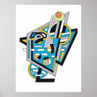 Liquid Lunch | Cyber Deco Abstract Design