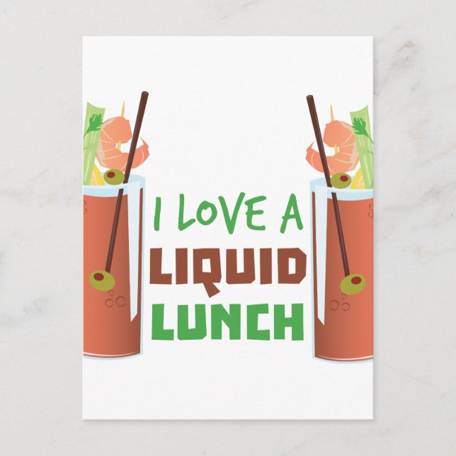 Liquid Lunch Postcard (Front)