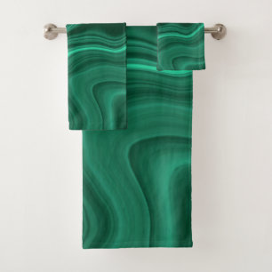 Liquid Malachite Dream #1 Bath Towel Set