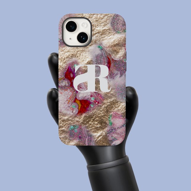 Liquid Marble Paint Mix Abstract Modern Trendy Case-Mate iPhone Case (Creator Uploaded)