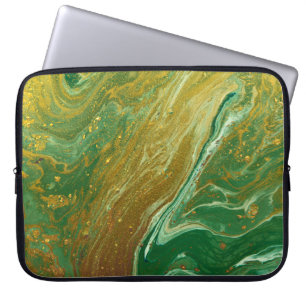 Liquid marble pattern laptop sleeve