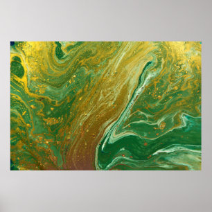 Liquid marble pattern poster