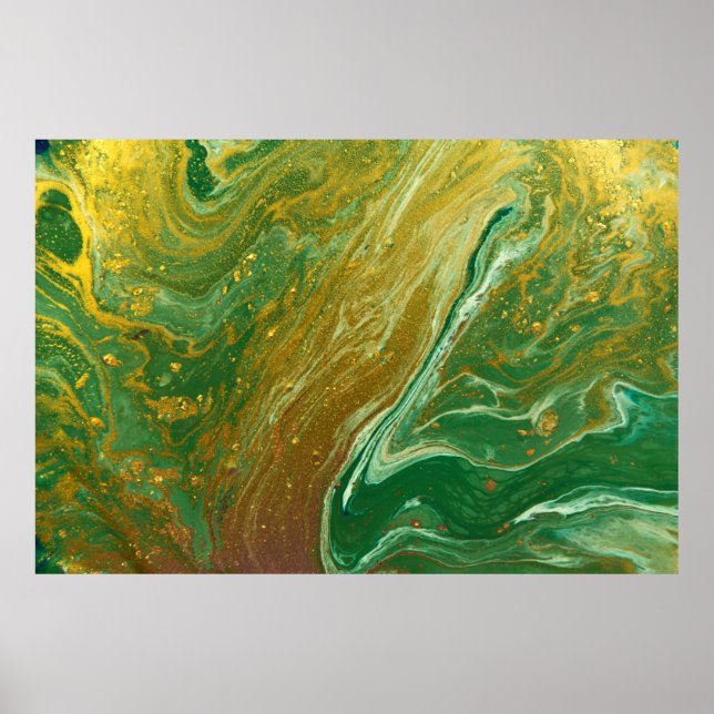 Liquid marble pattern poster (Front)