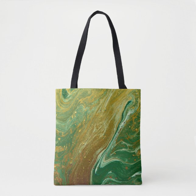 Liquid marble pattern tote bag (Front)