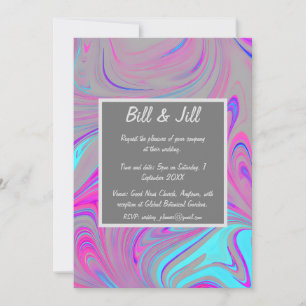 Liquid Marble Wedding Invitation