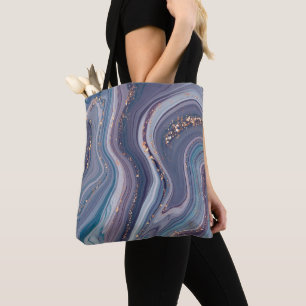Liquid Marbled Tote Bag
