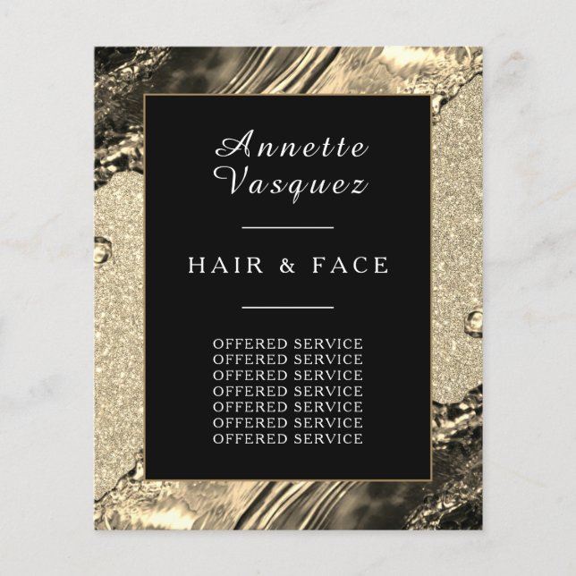 Liquid metal gold  flyer (Front)