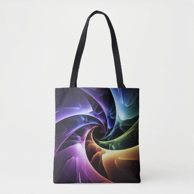 Liquid Metal Waves Tote Bag (Front)