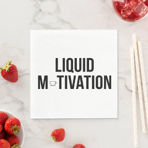 Liquid Motivation Modern Caffeine Addict Napkin