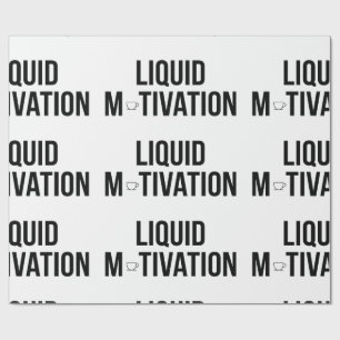 Liquid Motivation Modern Caffeine Addict  Wrapping Paper