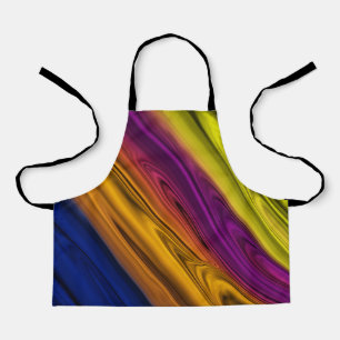 Liquid Paint Abstract Apron