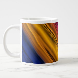 Liquid Paint Abstract Large Coffee Mug