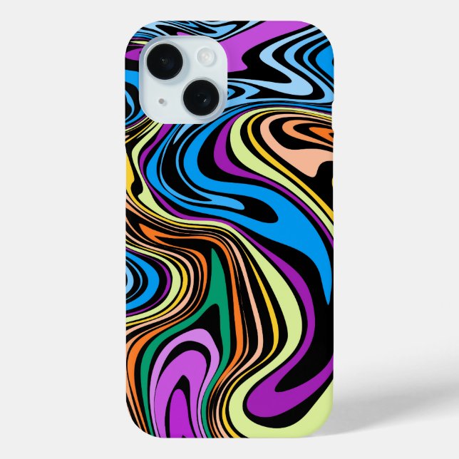 Liquid Paint Marbling Effect  Case-Mate iPhone Case (Back)