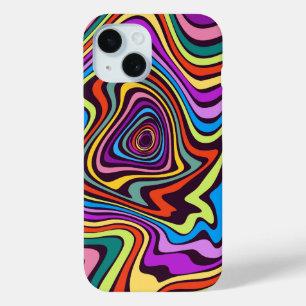 Liquid Paint Marbling Effect Decorative iPhone 15 Case