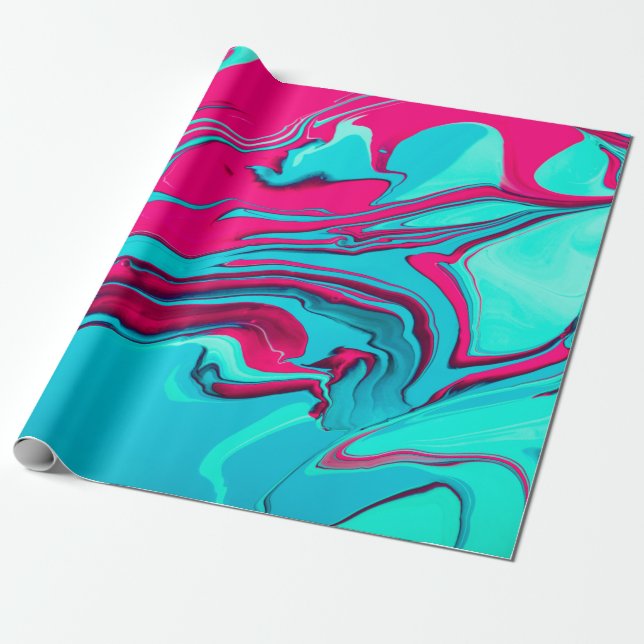 Liquid paper marbling paint background. Fluid pain (Unrolled)