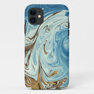 Liquid pour abstract pattern iPhone 11 case