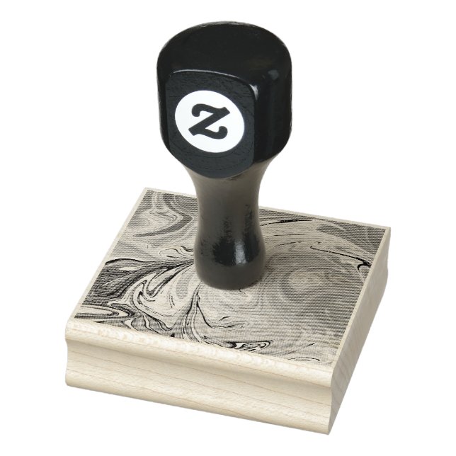 Liquid pour abstract pattern rubber stamp (Stamp)