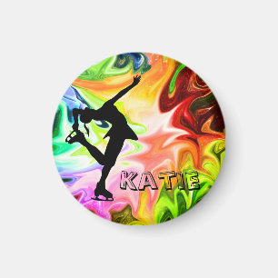 LIQUID RAINBOW & SKATER MAGNET