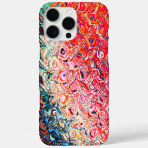Liquid Red Gel Abstract iPhone 16 Pro Max Case
