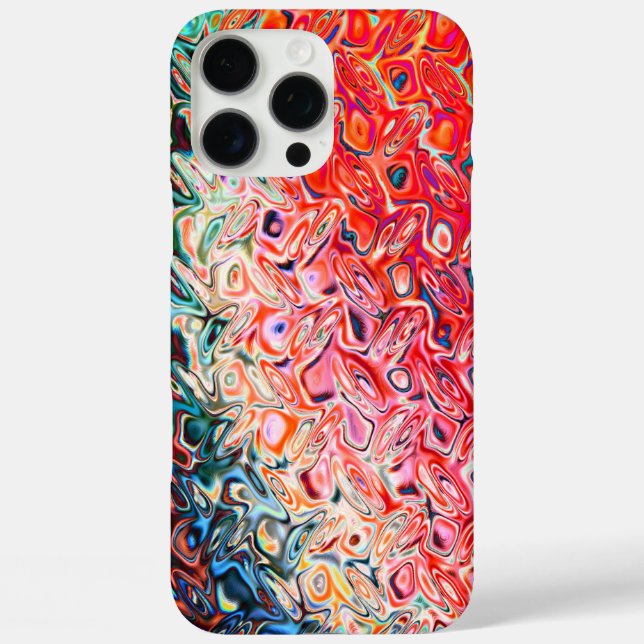 Liquid Red Gel Abstract Case-Mate iPhone Case (Back)