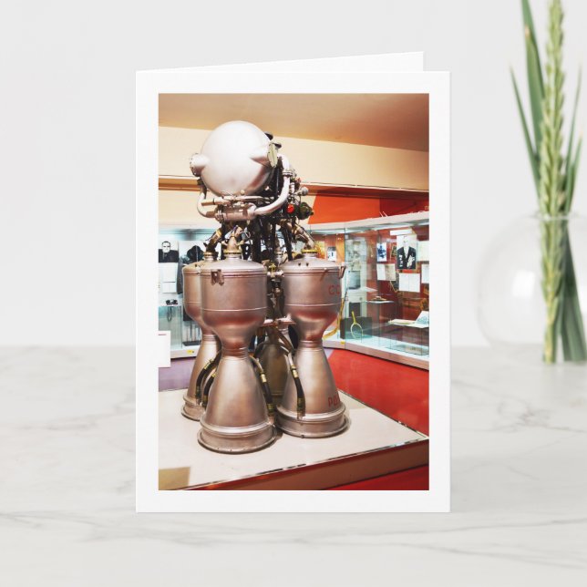 Liquid rocket engine RD214 Holiday Card (Front)