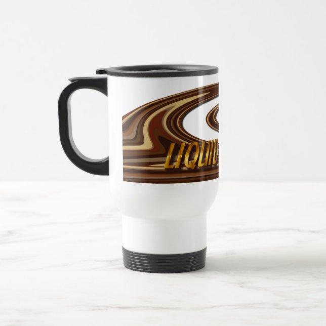 Liquid Sanity Coffee Humour Travel Mug (Left)