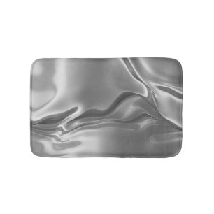 Liquid Silver Digital Print Bath Mat