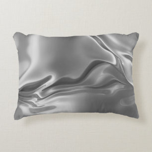 Liquid Silver Digital Print Decorative Cushion