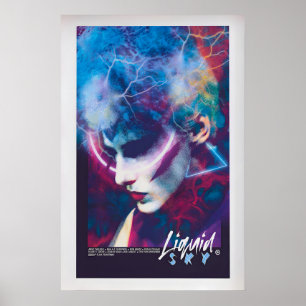 Liquid Sky Movie Poster  Vintage 80's Film Poster
