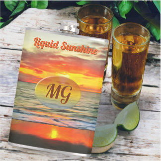Liquid Sunshine Sunset 1738 Hip Flask